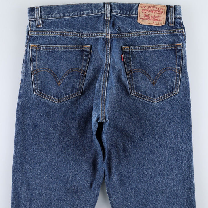 Levi's 517 BOOT CUT Bootcut denim pants for men, size w35 cotton blue type Vintage Second Hand