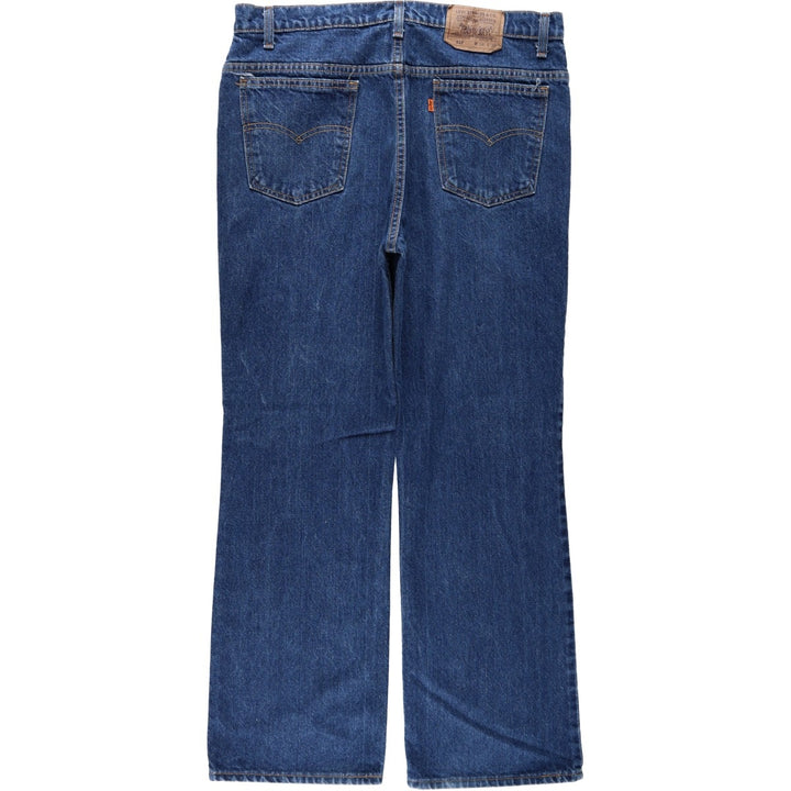 1990'S Levi's 40517-0215 Bootcut Denim Pants, Made in USA, Men's Size W36 (approx.), Vintage cotton blue type Vintage Second Hand