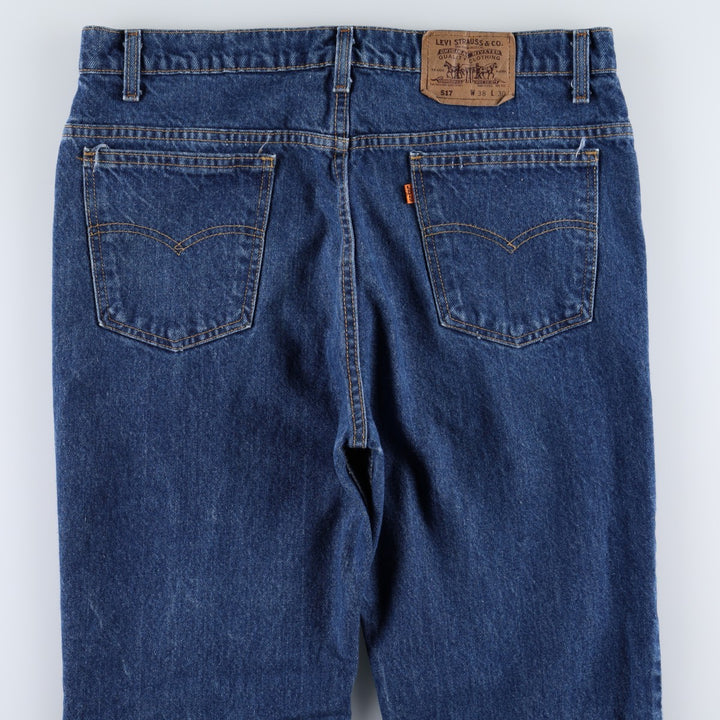 1990'S Levi's 40517-0215 Bootcut Denim Pants, Made in USA, Men's Size W36 (approx.), Vintage cotton blue type Vintage Second Hand