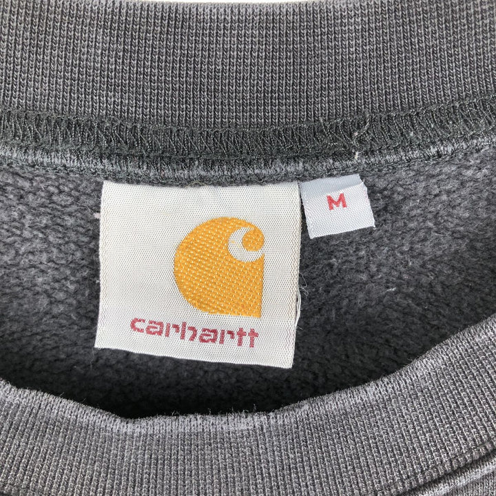 Carhartt logo sweatshirt, men's size M cotton black type Vintage Second Hand
