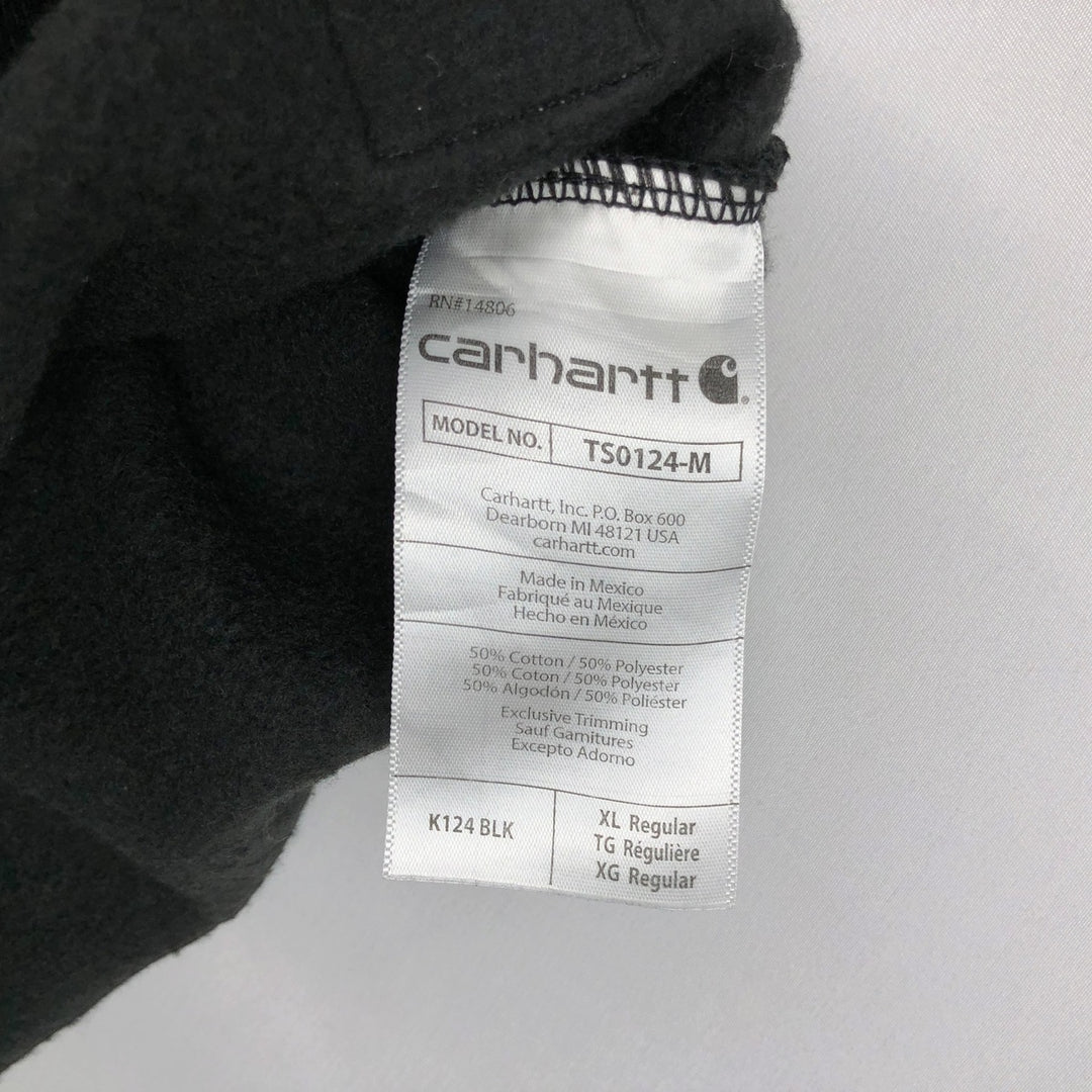 Carhartt Loose Fit Advertising Sweatshirt (Men's Size XL) cotton black type Vintage Second Hand
