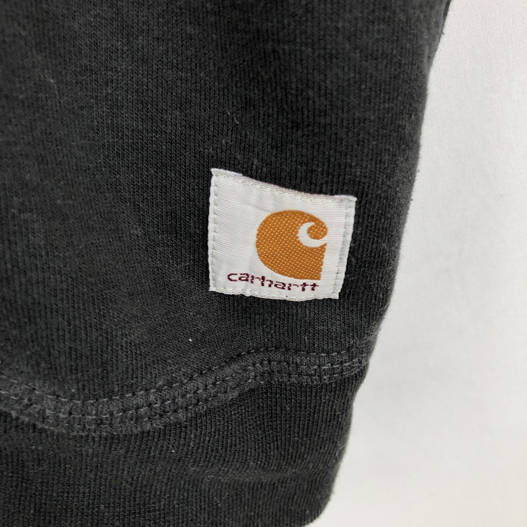 Carhartt Loose Fit Advertising Sweatshirt (Men's Size XL) cotton black type Vintage Second Hand