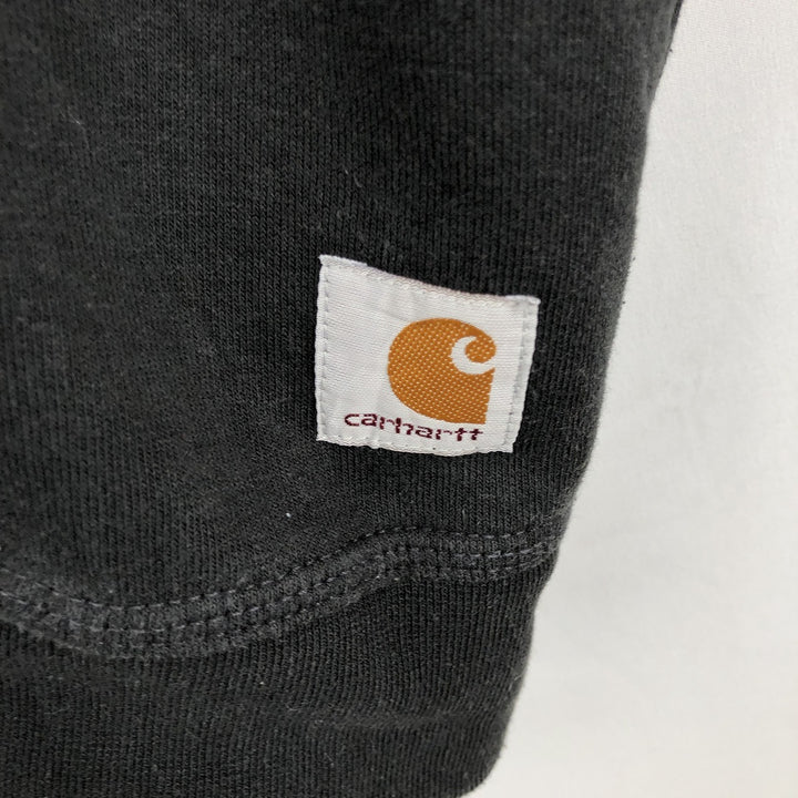 Carhartt Loose Fit Advertising Sweatshirt (Men's Size XL) cotton black type Vintage Second Hand