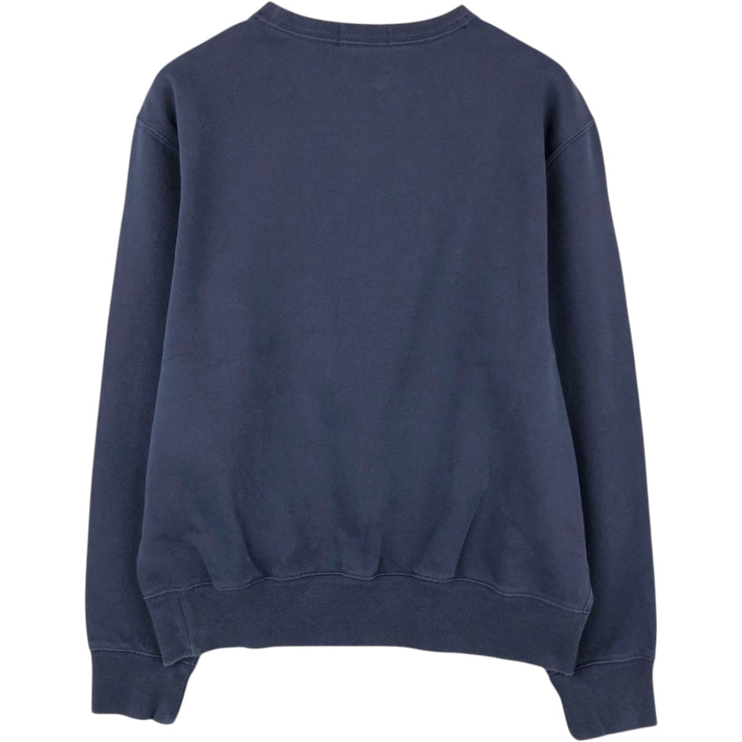 Ralph Lauren one-point logo sweatshirt, men's size S (approx.) cotton navy blue type Vintage Second Hand