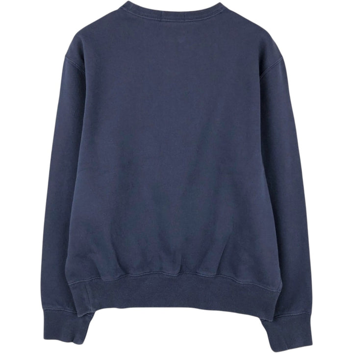 Ralph Lauren one-point logo sweatshirt, men's size S (approx.) cotton navy blue type Vintage Second Hand