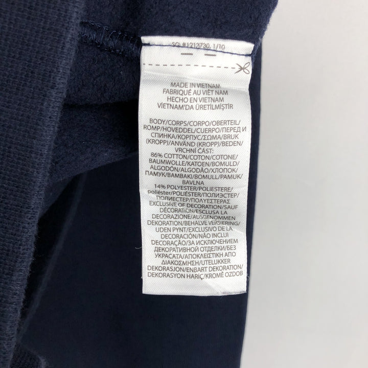 Ralph Lauren one-point logo sweatshirt, men's size S (approx.) cotton navy blue type Vintage Second Hand