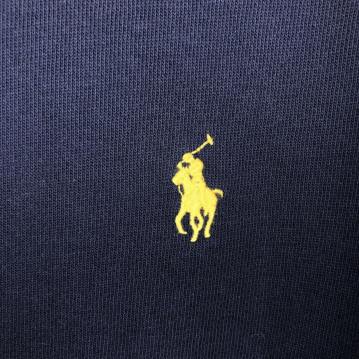 Ralph Lauren one-point logo sweatshirt, men's size S (approx.) cotton navy blue type Vintage Second Hand