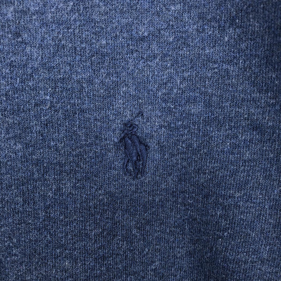 Ralph Lauren One-Point Logo Sweatshirt, Men's Size L cotton blue type Vintage Second Hand
