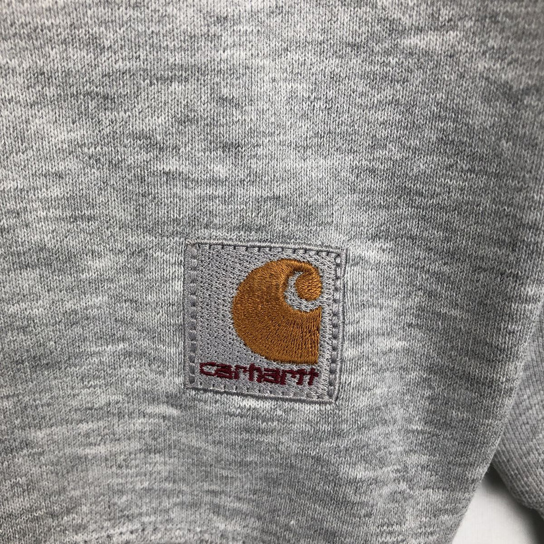 Carhartt logo sweatshirt, men's size L cotton gray type Vintage Second Hand