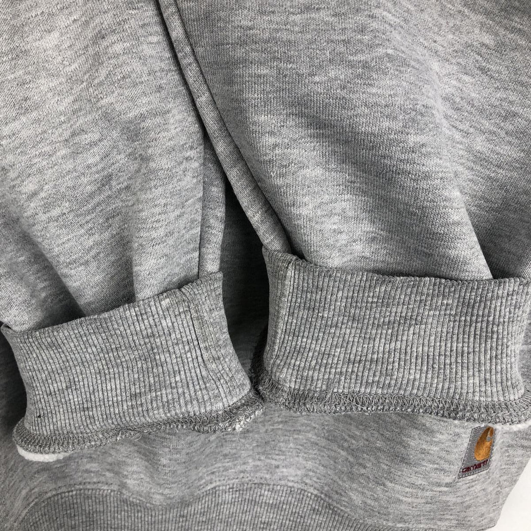 Carhartt logo sweatshirt, men's size L cotton gray type Vintage Second Hand