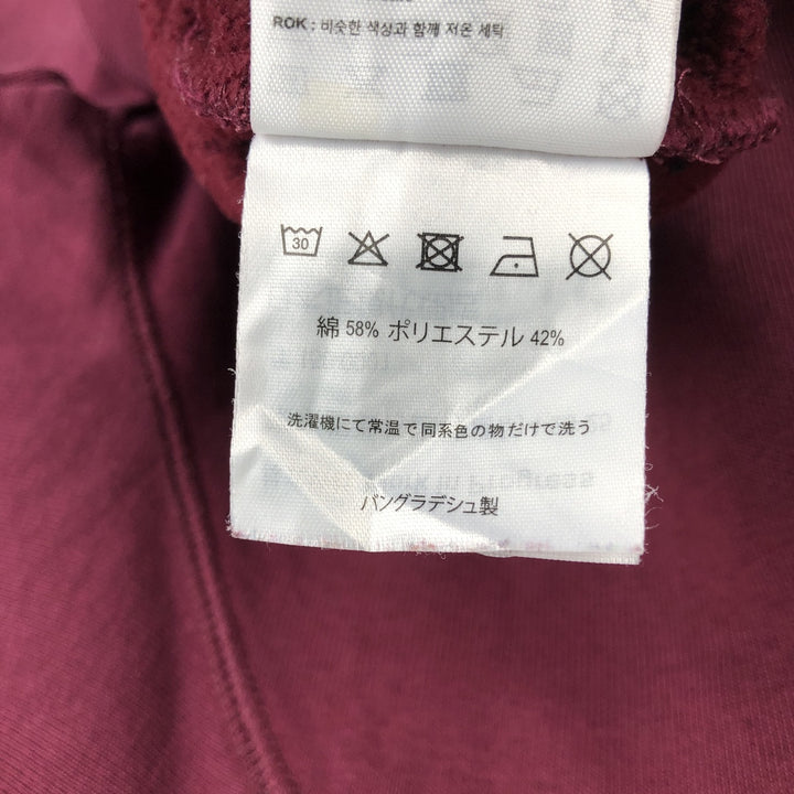 Carhartt WORK IN PROGRESS Plain Blank Sweatshirt (Men's Size L) cotton wine-red Vintage Second Hand