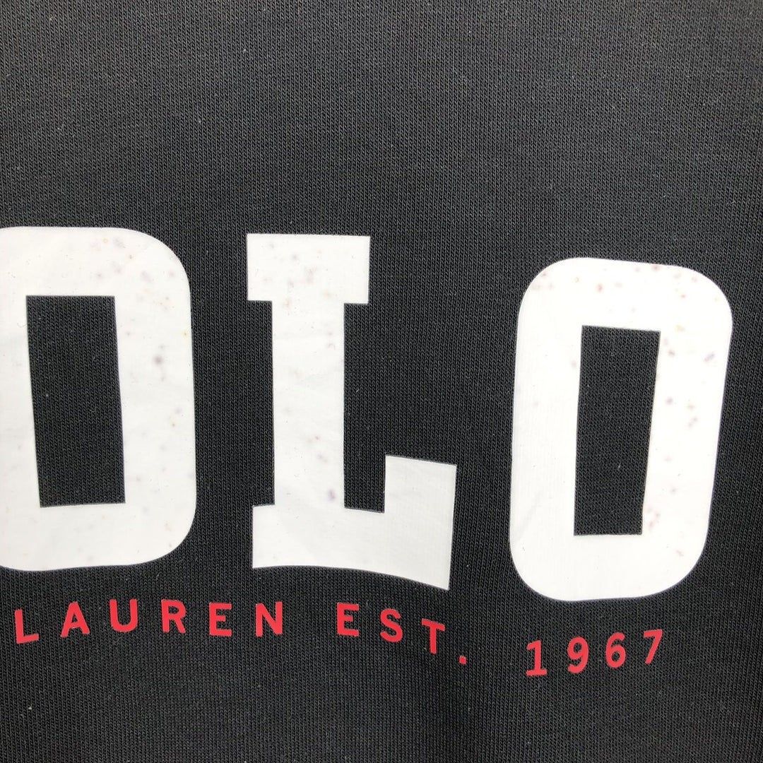 Ralph Lauren POLO RALPH LAUREN Logo sweatshirt, sweatshirt, men's size M polyester black type Vintage Second Hand
