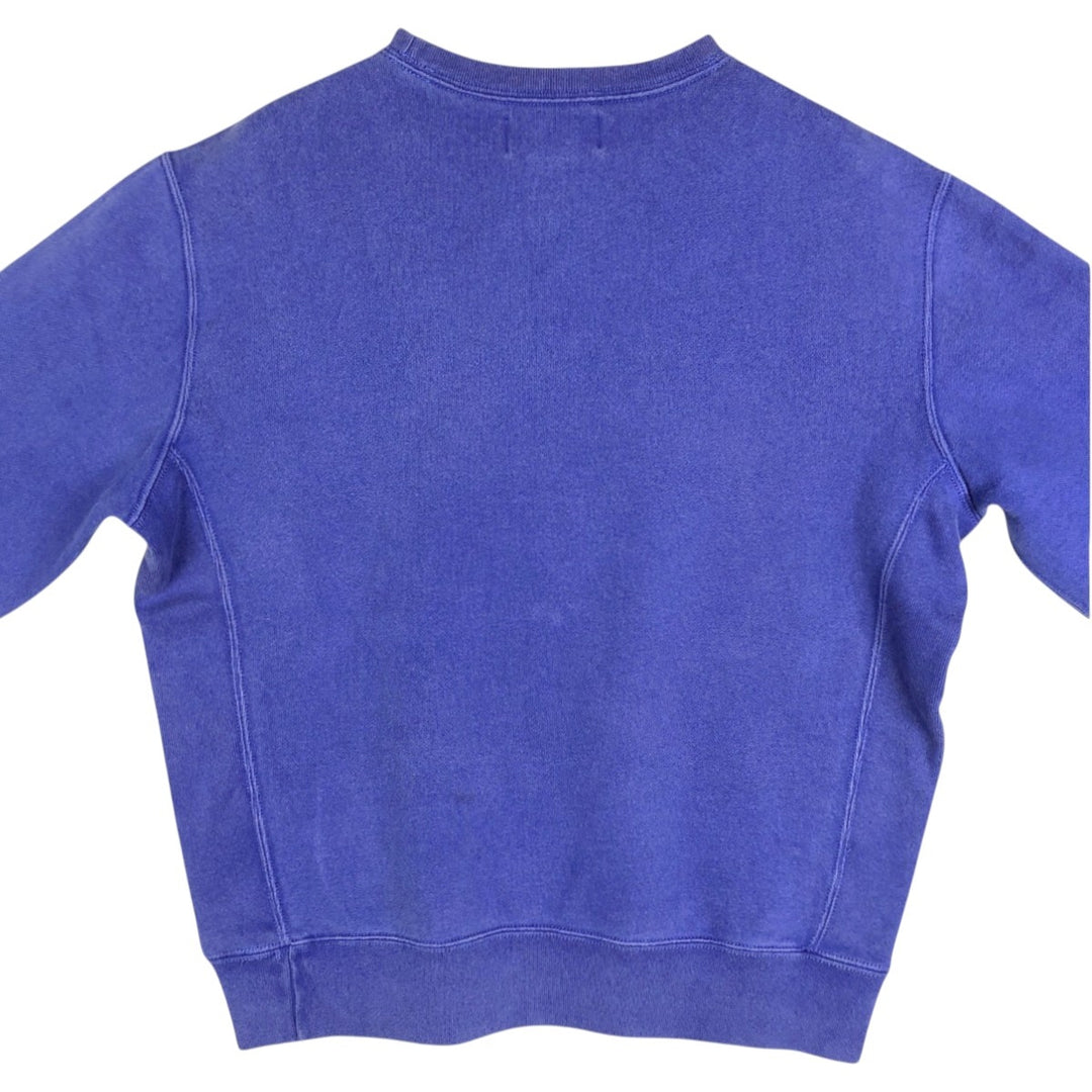 Ralph Lauren POLO by Ralph Lauren One Point Logo Sweatshirt Trainer Men's M size cotton blue type Vintage Second Hand