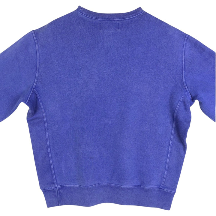 Ralph Lauren POLO by Ralph Lauren One Point Logo Sweatshirt Trainer Men's M size cotton blue type Vintage Second Hand
