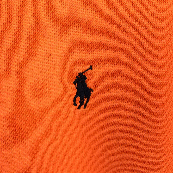 Ralph Lauren POLO by Ralph Lauren One Point Logo Sweatshirt Trainer Men's M size cotton orange type Vintage Second Hand