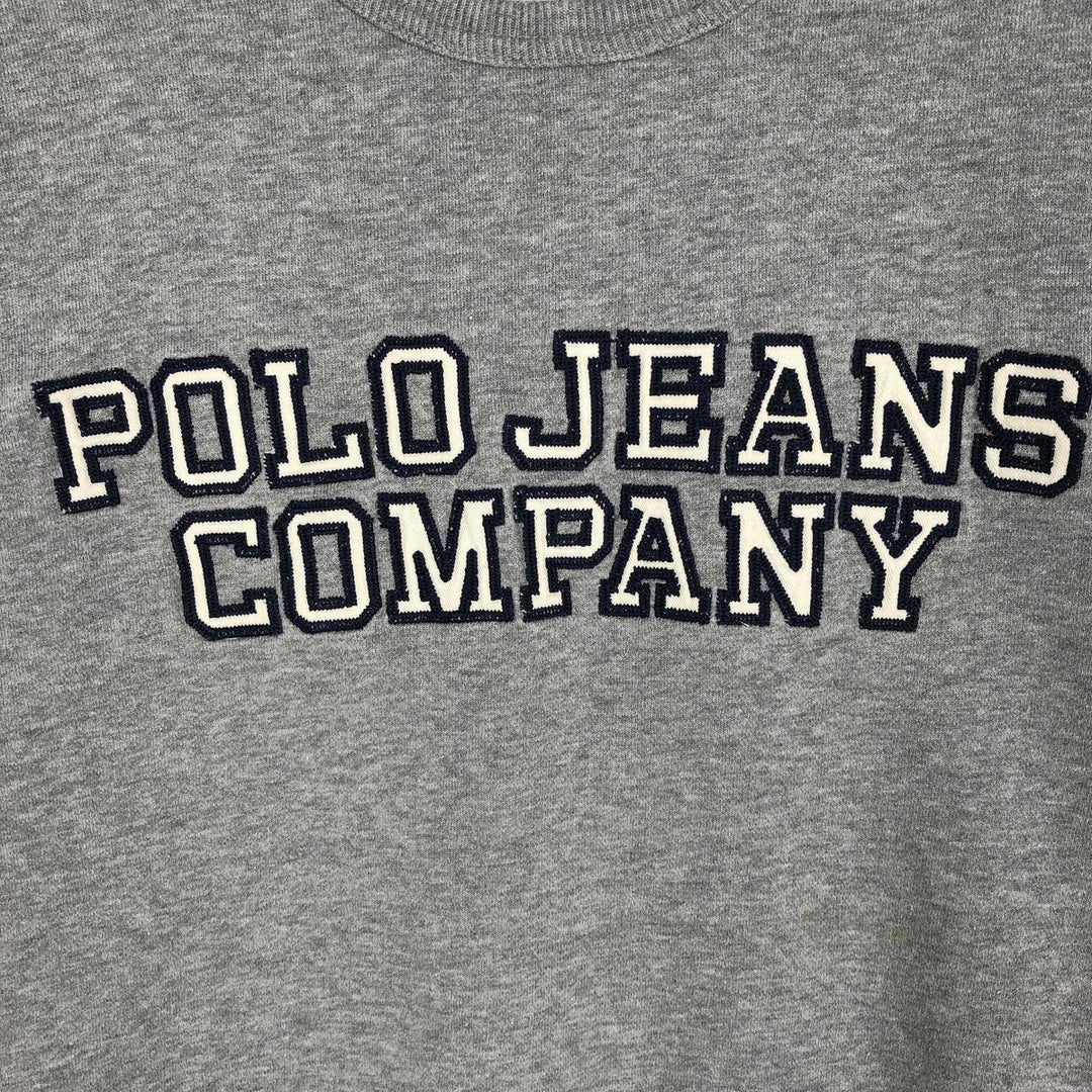 2000'S Ralph Lauren POLO JEANS COMPANY RALPH LAUREN Logo Sweatshirt (Men's Size S) cotton gray type Vintage Second Hand