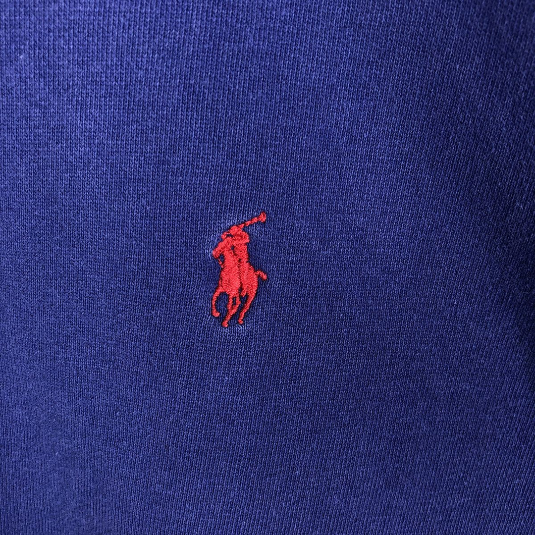Ralph Lauren POLO by Ralph Lauren One Point Logo Sweatshirt Trainer Men's XL cotton blue type Vintage Second Hand