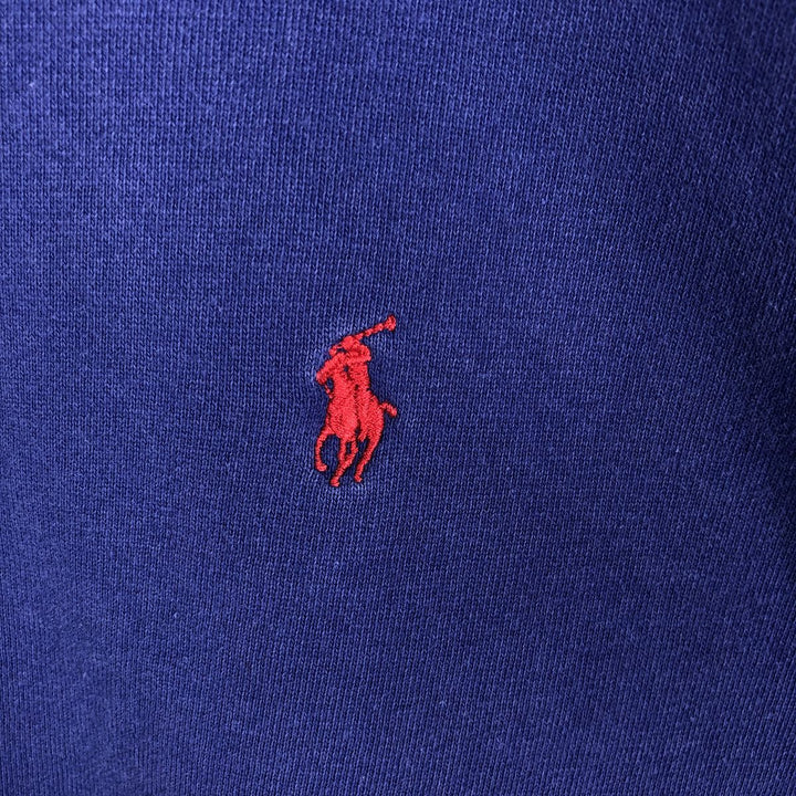 Ralph Lauren POLO by Ralph Lauren One Point Logo Sweatshirt Trainer Men's XL cotton blue type Vintage Second Hand