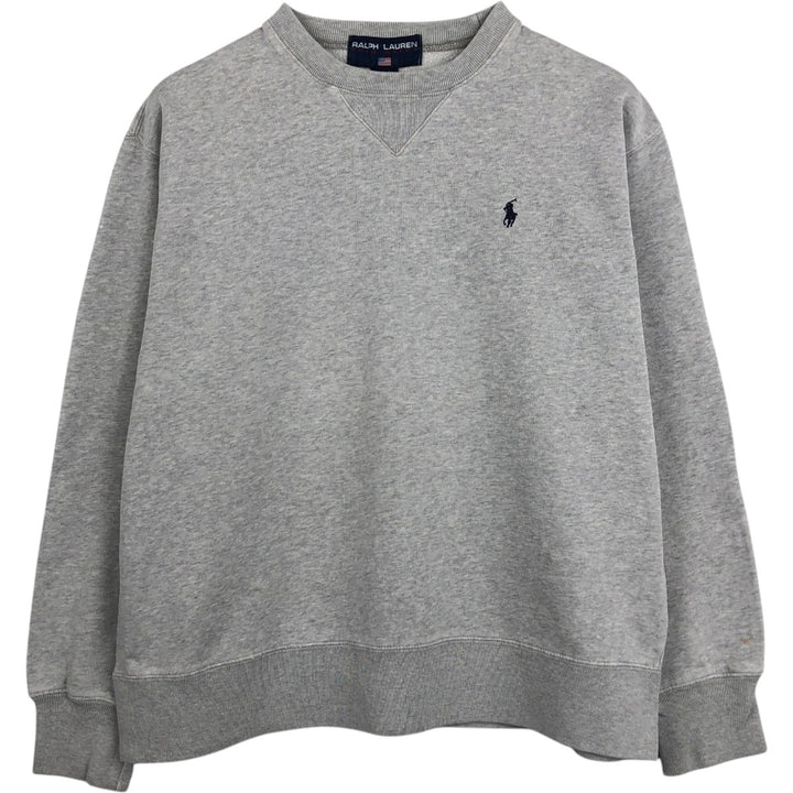 90'S Ralph Lauren Polo Sport One-Point Logo Sweatshirt, Made in USA, Men's Size M (Equivalent), Vintage cotton gray type Vintage Second Hand