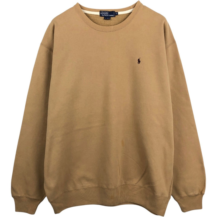 Ralph Lauren POLO by Ralph Lauren One Point Logo Sweatshirt Trainer Men's XL cotton brick settler Vintage Second Hand