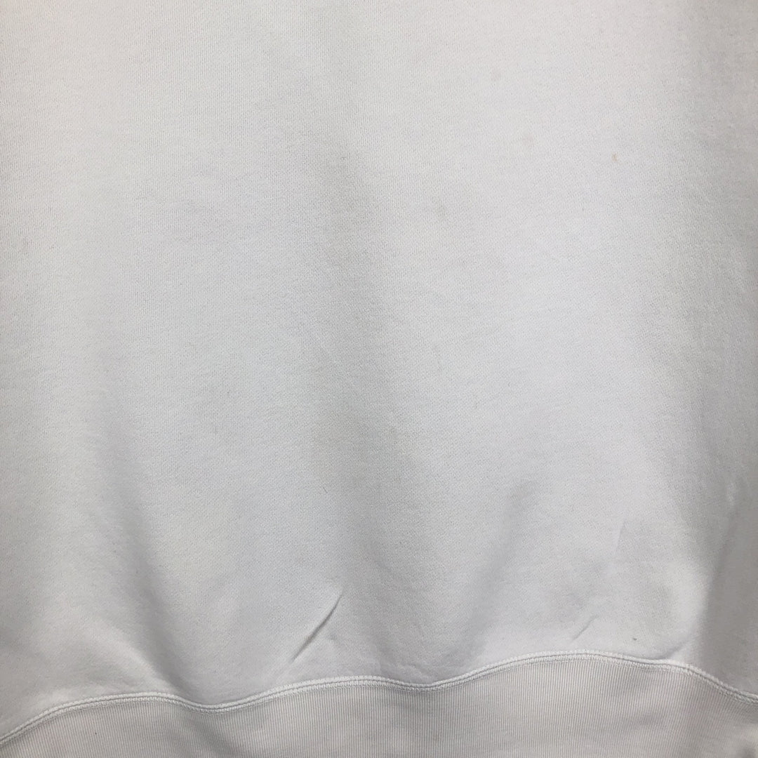 Ralph Lauren POLO by Ralph Lauren One Point Logo Sweatshirt Trainer Men's L size cotton white type Vintage Second Hand
