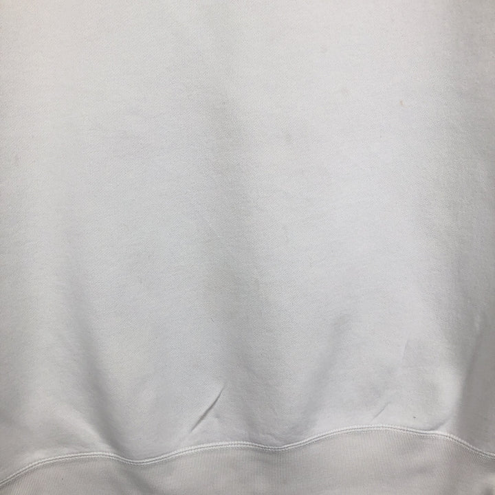 Ralph Lauren POLO by Ralph Lauren One Point Logo Sweatshirt Trainer Men's L size cotton white type Vintage Second Hand