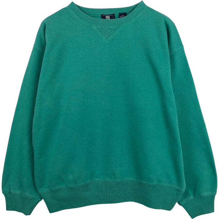 90'S GAP ATHLETIC CLASSIC Plain Blank Sweatshirt, Men's Size M (approx.), Vintage cotton green type Vintage Second Hand