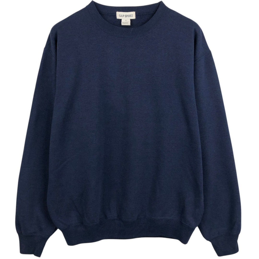 GAP SPORT Plain Blank Sweatshirt, Men's XL (approx.), Vintage Style unclear navy blue type Vintage Second Hand