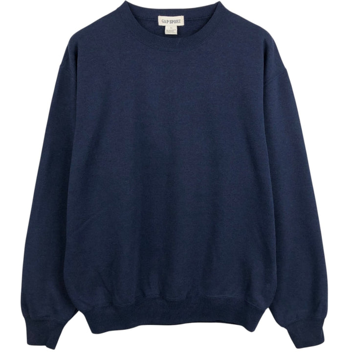 GAP SPORT Plain Blank Sweatshirt, Men's XL (approx.), Vintage Style unclear navy blue type Vintage Second Hand