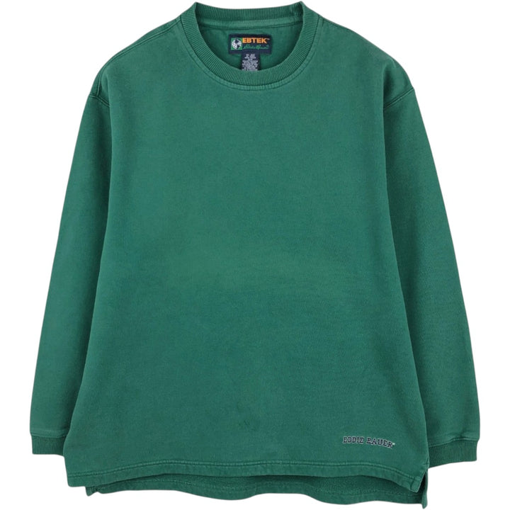 Eddie Bauer EBTEK Logo Sweatshirt (Men's Size M) cotton Green type dark green Vintage Second Hand