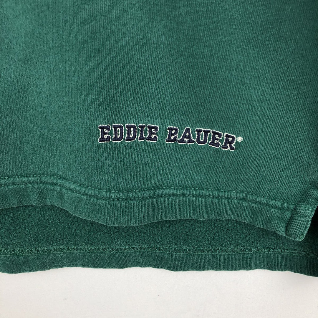 Eddie Bauer EBTEK Logo Sweatshirt (Men's Size M) cotton Green type dark green Vintage Second Hand