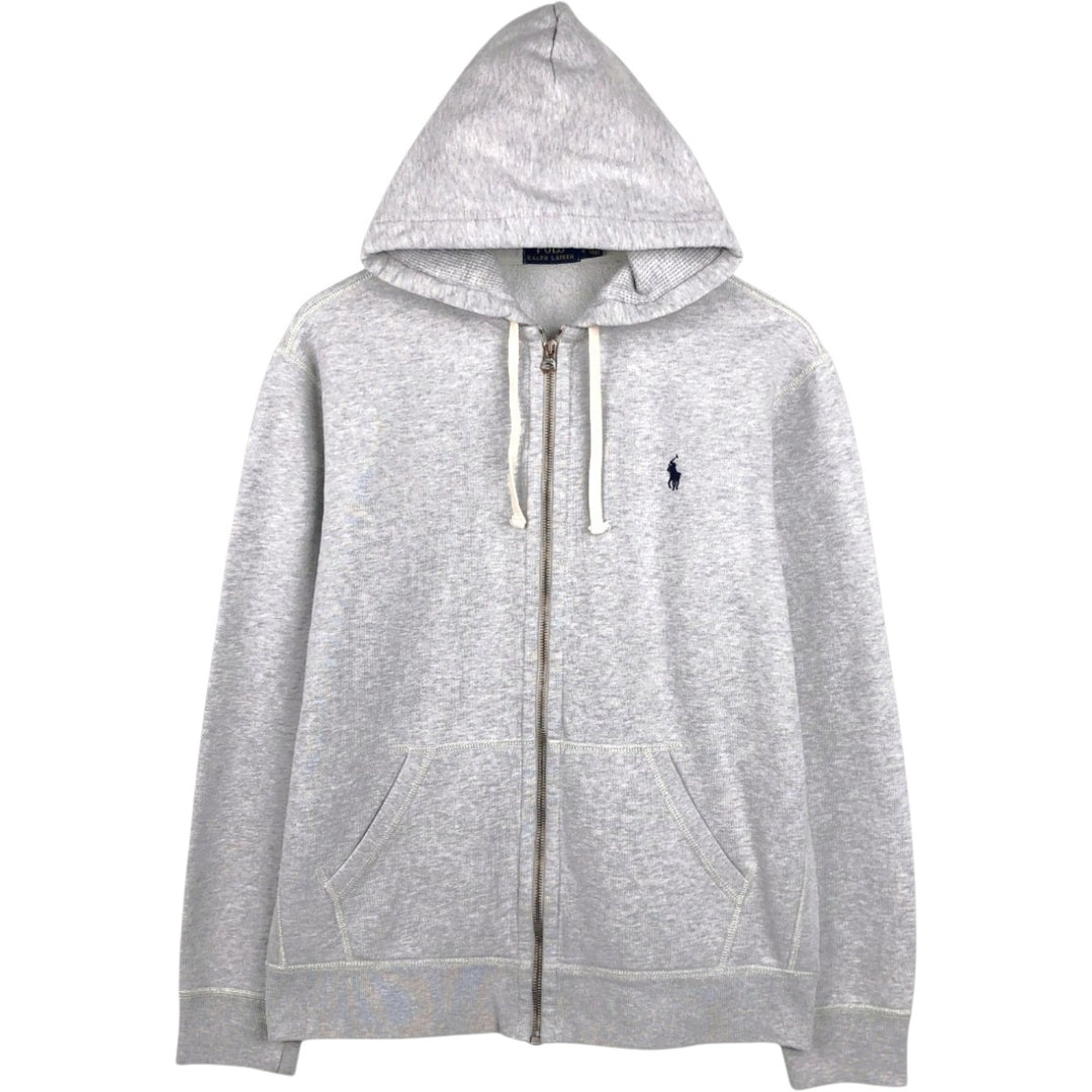Ralph Lauren POLO RALPH LAUREN Sweat Full Zip Hoodie Men's L size cotton gray type Vintage Second Hand