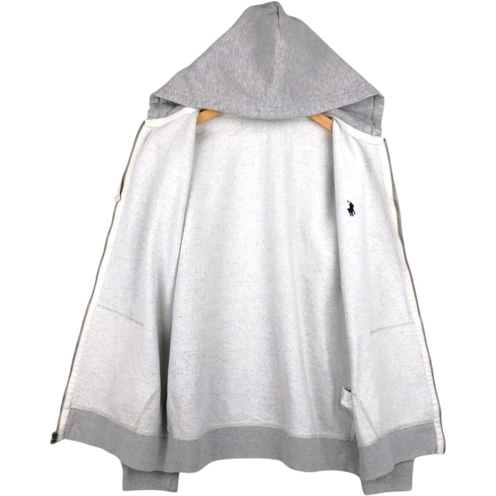 Ralph Lauren POLO RALPH LAUREN Sweat Full Zip Hoodie Men's L size cotton gray type Vintage Second Hand
