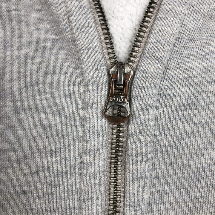 Ralph Lauren POLO RALPH LAUREN Sweat Full Zip Hoodie Men's L size cotton gray type Vintage Second Hand