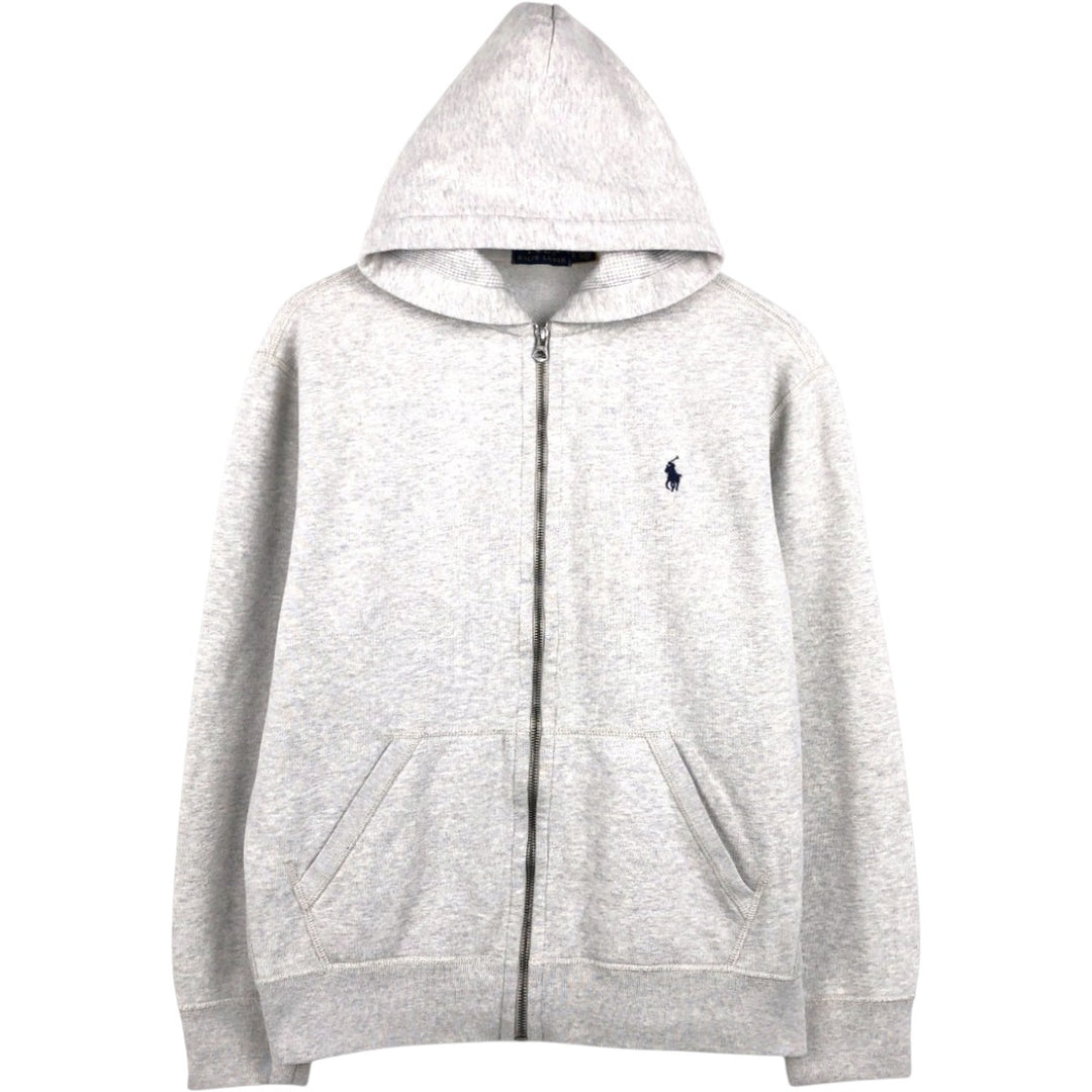 Ralph Lauren POLO RALPH LAUREN Sweat Full Zip Hoodie Men's L size cotton gray type Vintage Second Hand