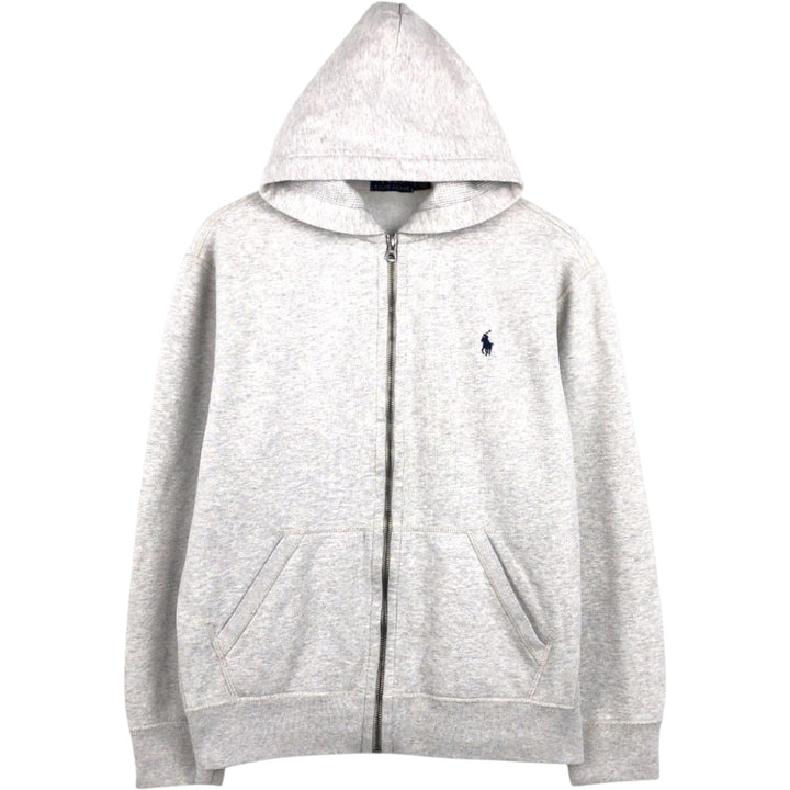 Ralph Lauren POLO RALPH LAUREN Sweat Full Zip Hoodie Men's L size cotton gray type Vintage Second Hand