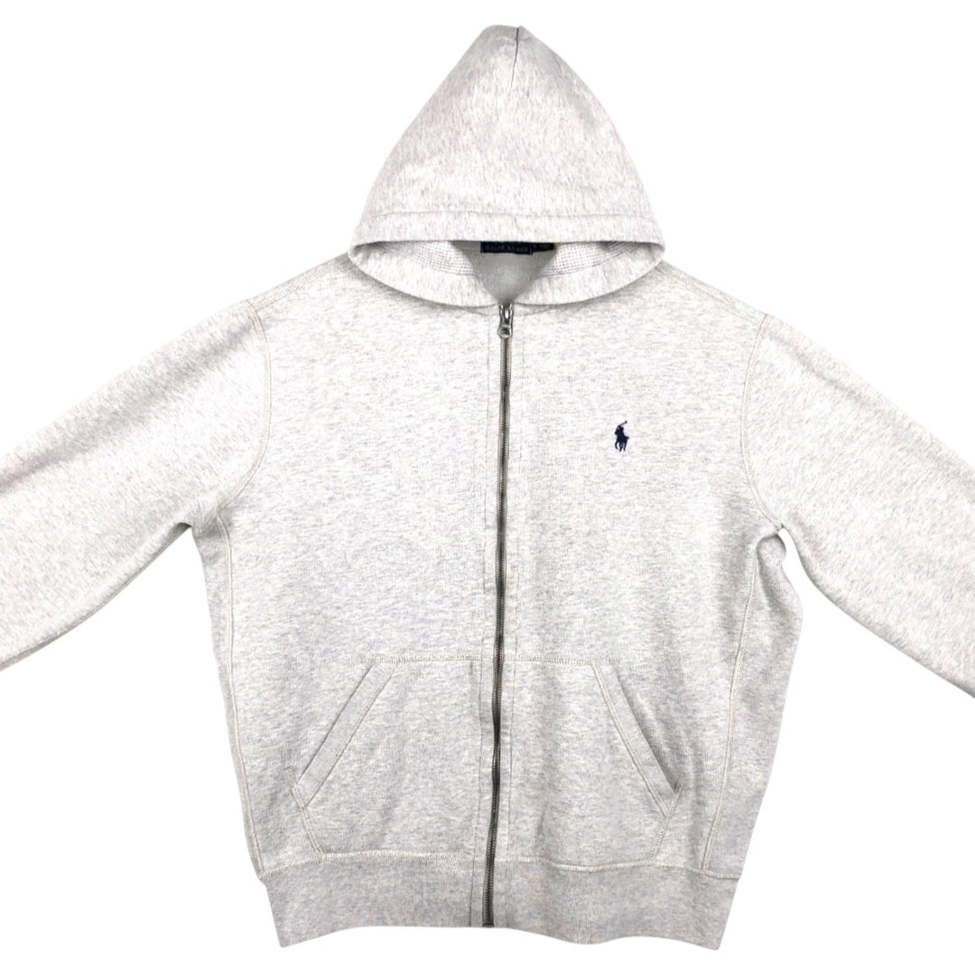 Ralph Lauren POLO RALPH LAUREN Sweat Full Zip Hoodie Men's L size cotton gray type Vintage Second Hand