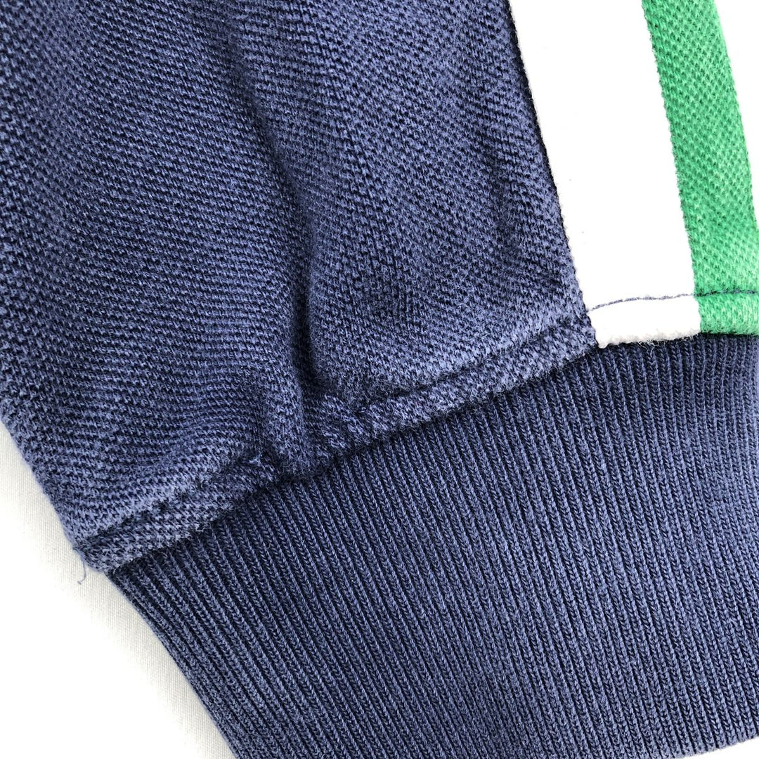 Ralph Lauren POLO by Ralph Lauren Big Pony Full-Zip Sweatshirt (Men's Size M) cotton navy blue type Vintage Second Hand