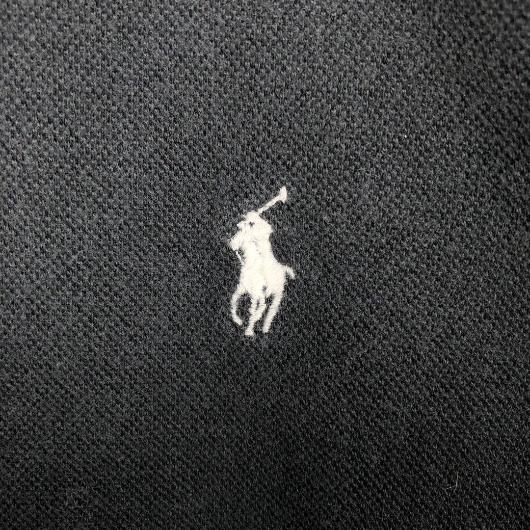 Ralph Lauren POLO by Ralph Lauren full zip sweatshirt, men's size L cotton black type Vintage Second Hand