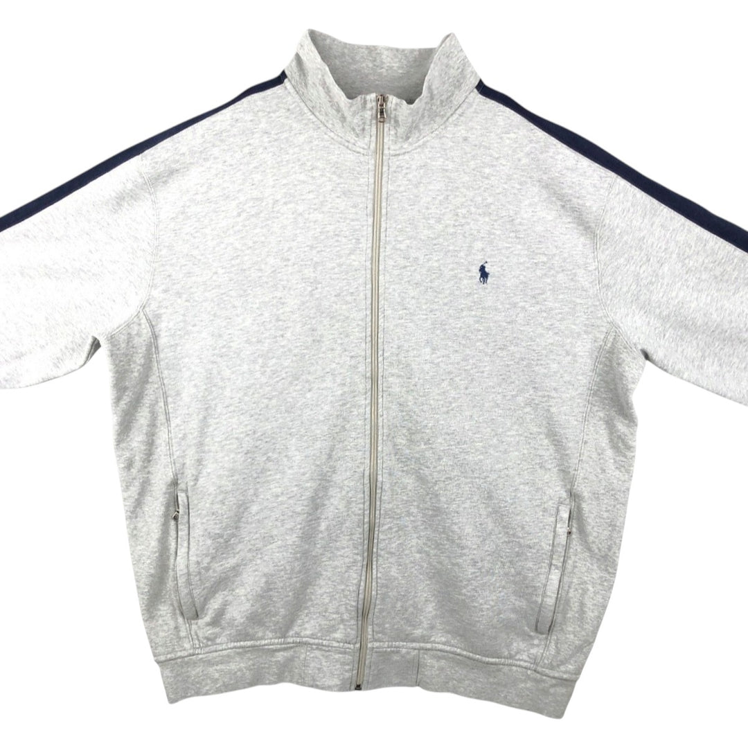 2000'S Ralph Lauren POLO RALPH LAUREN Full-Zip Sweatshirt, Men's Size XXL (approx.) cotton gray type Vintage Second Hand