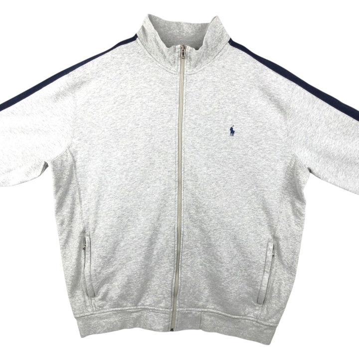 2000'S Ralph Lauren POLO RALPH LAUREN Full-Zip Sweatshirt, Men's Size XXL (approx.) cotton gray type Vintage Second Hand