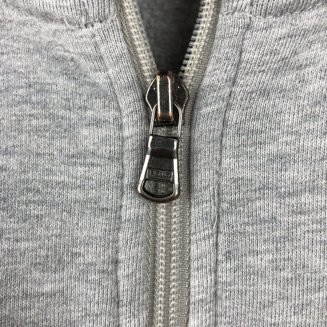 2000'S Ralph Lauren POLO RALPH LAUREN Full-Zip Sweatshirt, Men's Size XXL (approx.) cotton gray type Vintage Second Hand