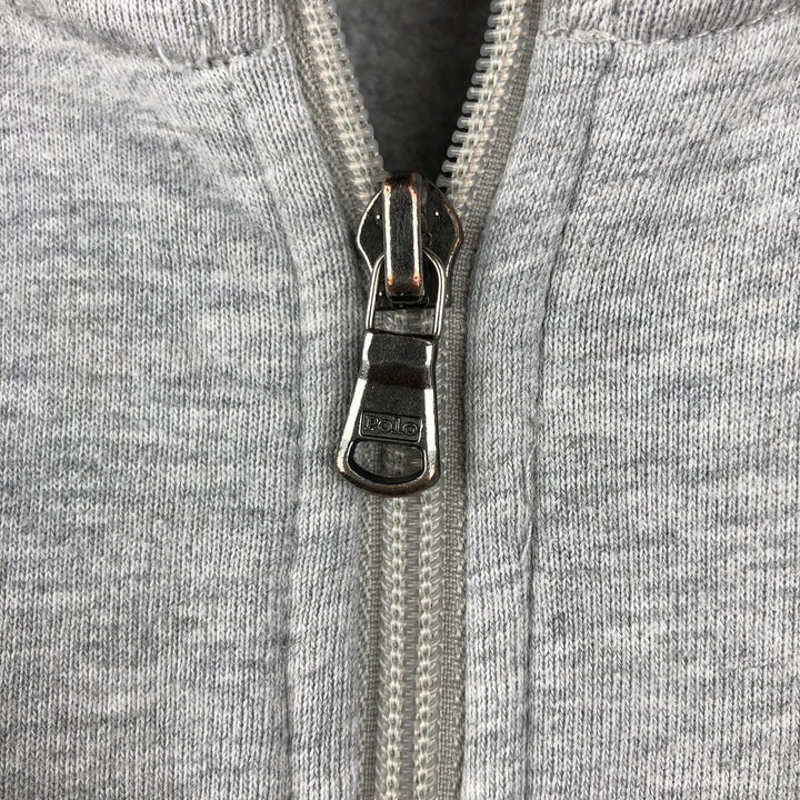 2000'S Ralph Lauren POLO RALPH LAUREN Full-Zip Sweatshirt, Men's Size XXL (approx.) cotton gray type Vintage Second Hand