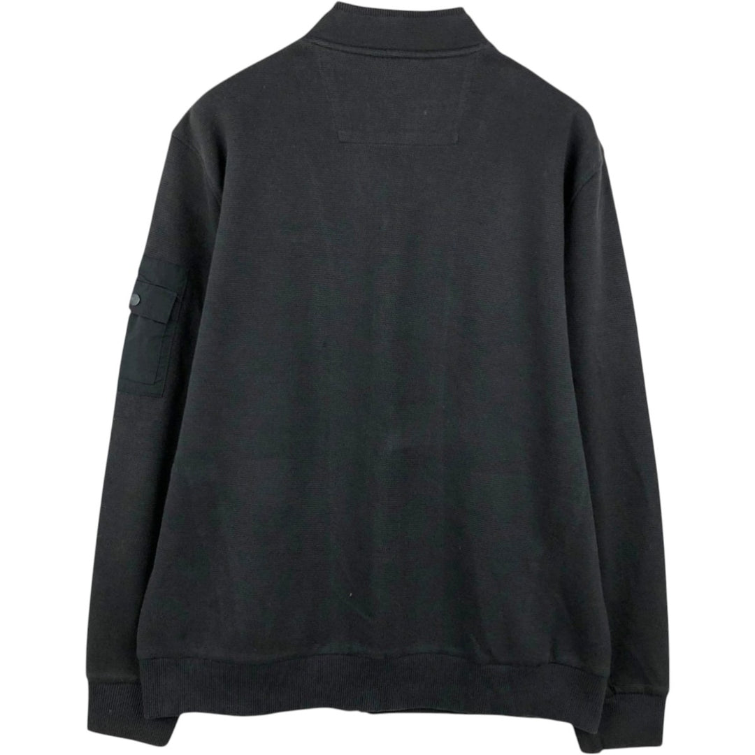 Calvin Klein full-zip sweatshirt, men's size L cotton black type Vintage Second Hand