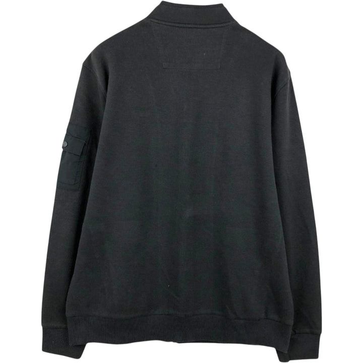 Calvin Klein full-zip sweatshirt, men's size L cotton black type Vintage Second Hand