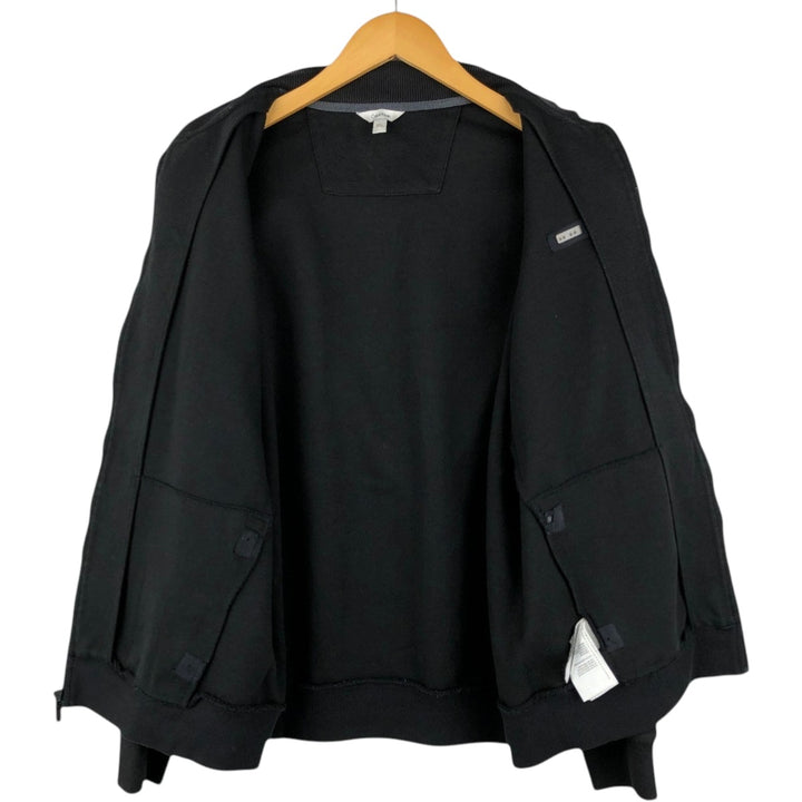 Calvin Klein full-zip sweatshirt, men's size L cotton black type Vintage Second Hand