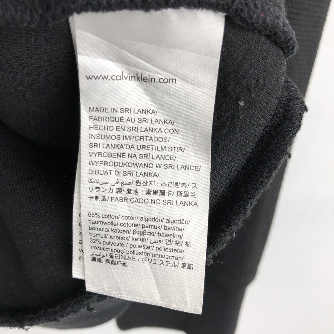 Calvin Klein full-zip sweatshirt, men's size L cotton black type Vintage Second Hand