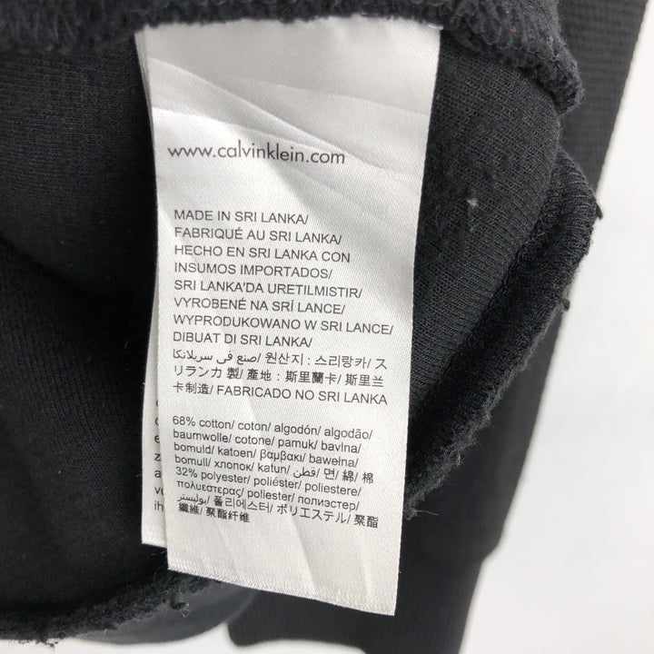 Calvin Klein full-zip sweatshirt, men's size L cotton black type Vintage Second Hand