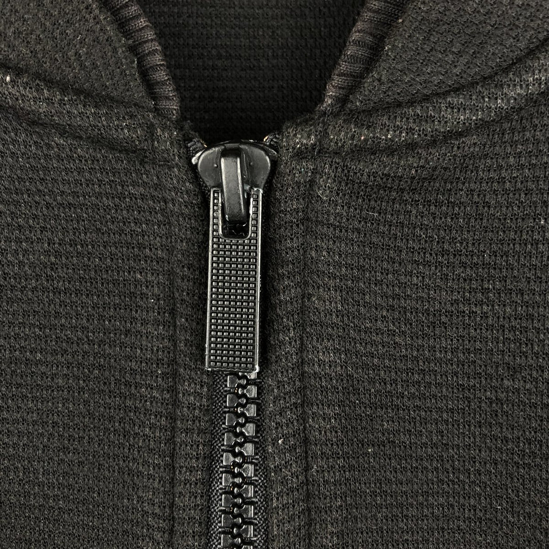 Calvin Klein full-zip sweatshirt, men's size L cotton black type Vintage Second Hand