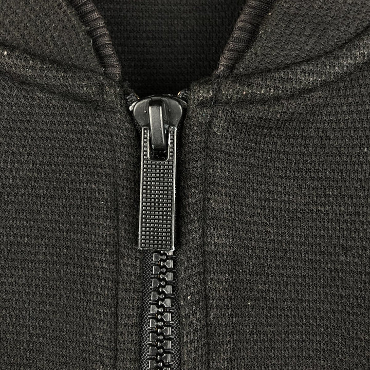 Calvin Klein full-zip sweatshirt, men's size L cotton black type Vintage Second Hand
